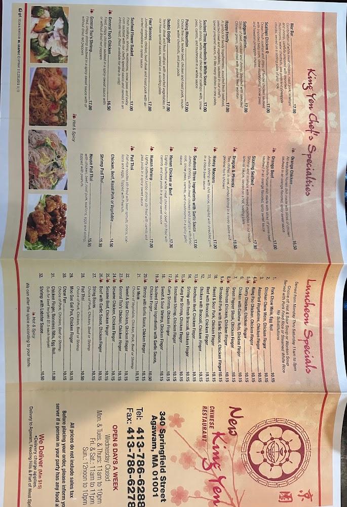 New King Yen Chinese Restaurant Menu image 3